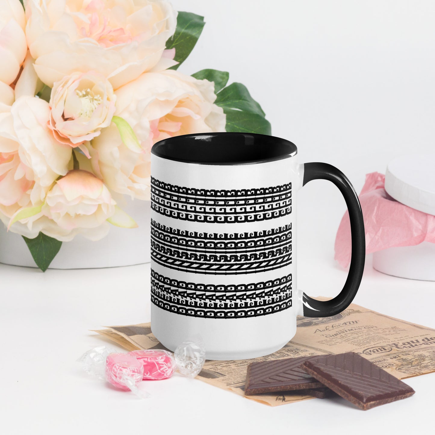 Hidden Message Funny Ceramic Coffee Mug — Model DIC | Color Inside (10 Colors)