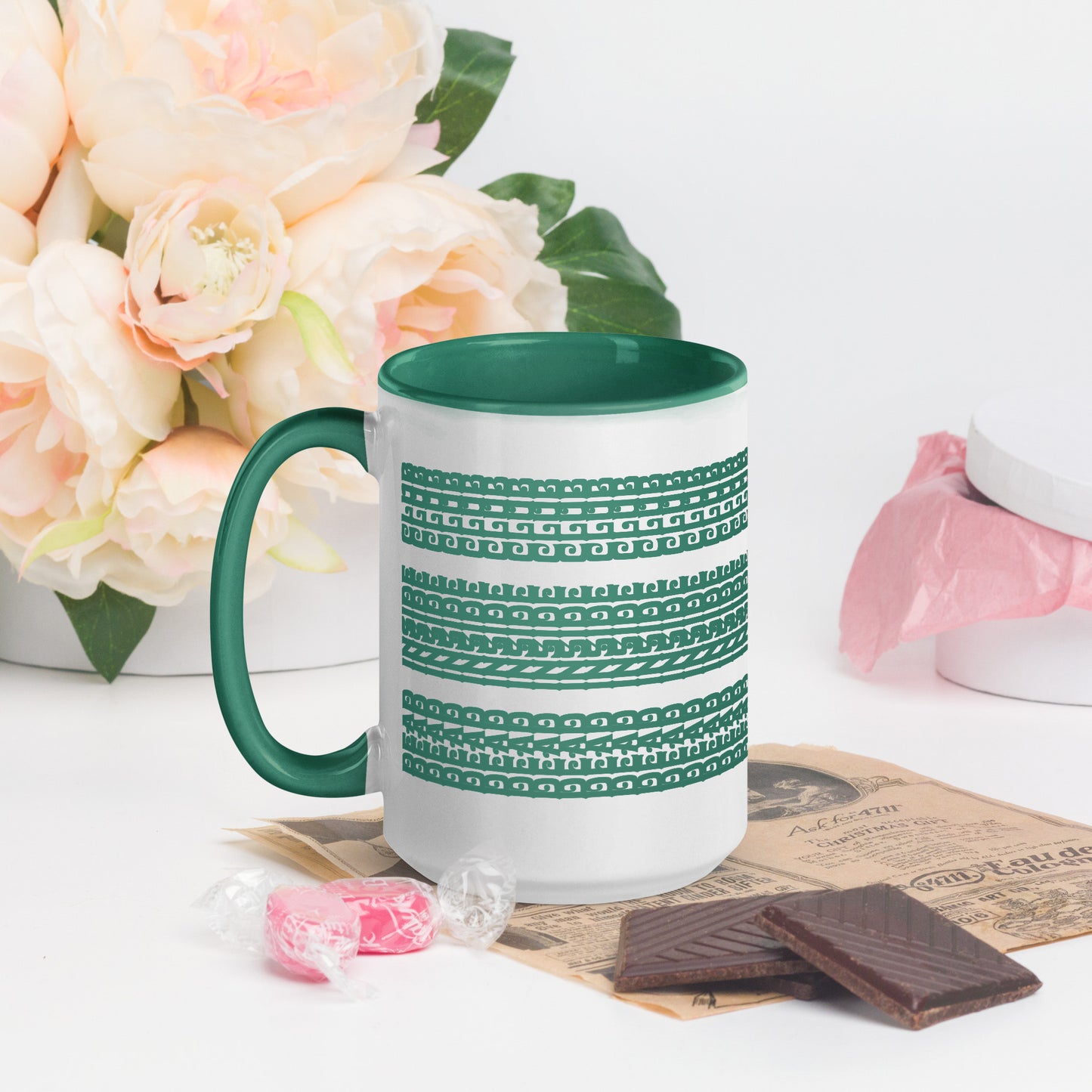 Hidden Message Funny Ceramic Coffee Mug — Model DIC | Color Inside (10 Colors)