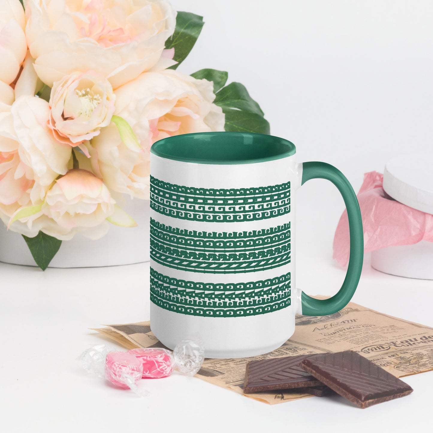 Hidden Message Funny Ceramic Coffee Mug — Model DIC | Color Inside (10 Colors)
