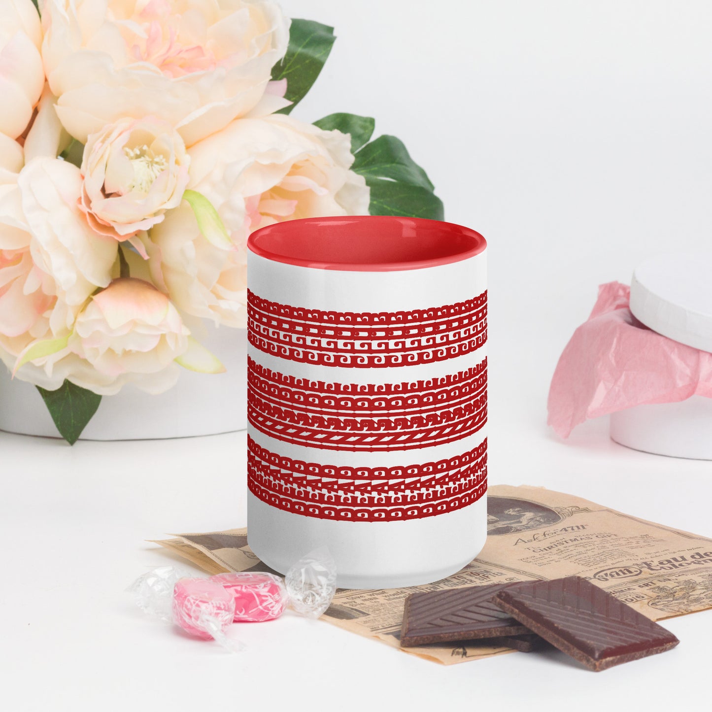 Hidden Message Funny Ceramic Coffee Mug — Model DIC | Color Inside (10 Colors)