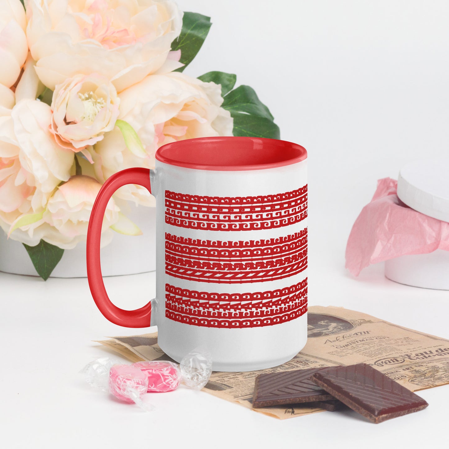 Hidden Message Funny Ceramic Coffee Mug — Model DIC | Color Inside (10 Colors)