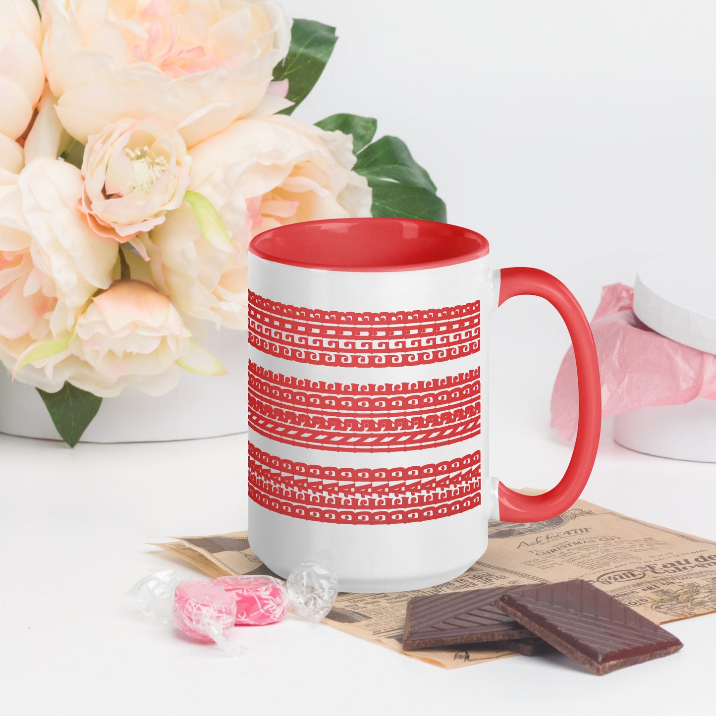 Hidden Message Funny Ceramic Coffee Mug — Model DIC | Color Inside (10 Colors)