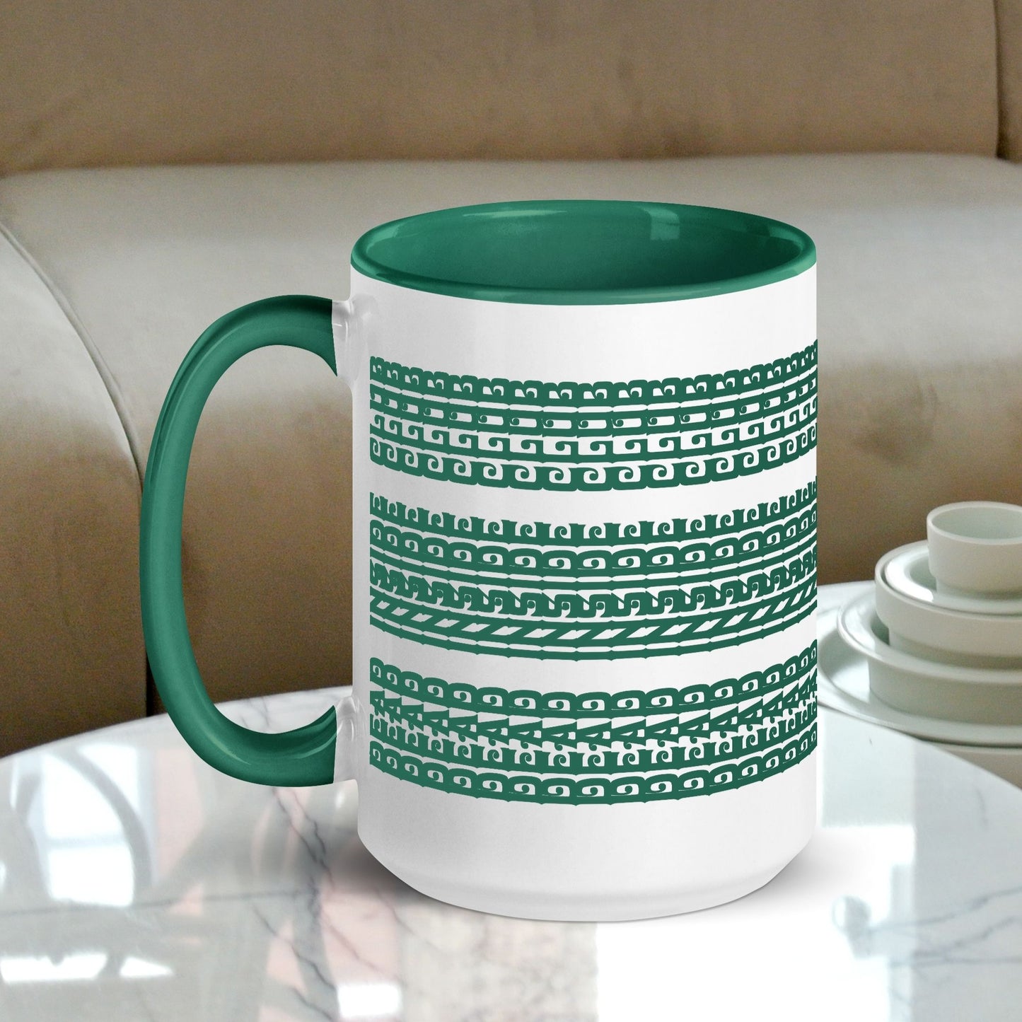 Hidden Message Funny Ceramic Coffee Mug — Model DIC | Color Inside (10 Colors)