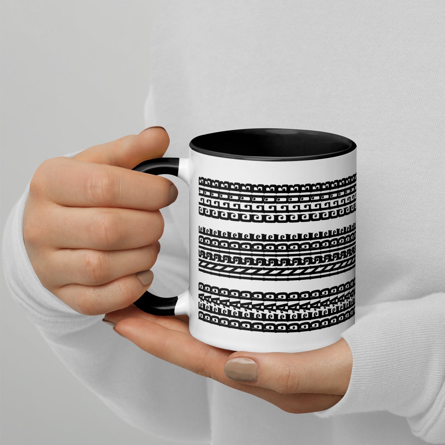Hidden Message Funny Ceramic Coffee Mug — Model DIC | Color Inside (10 Colors)