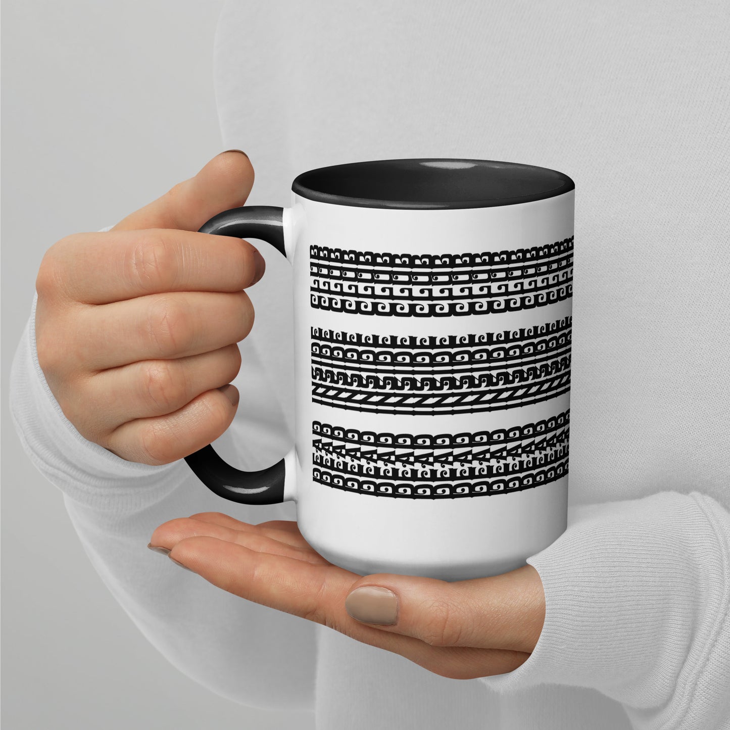 Hidden Message Funny Ceramic Coffee Mug — Model DIC | Color Inside (10 Colors)