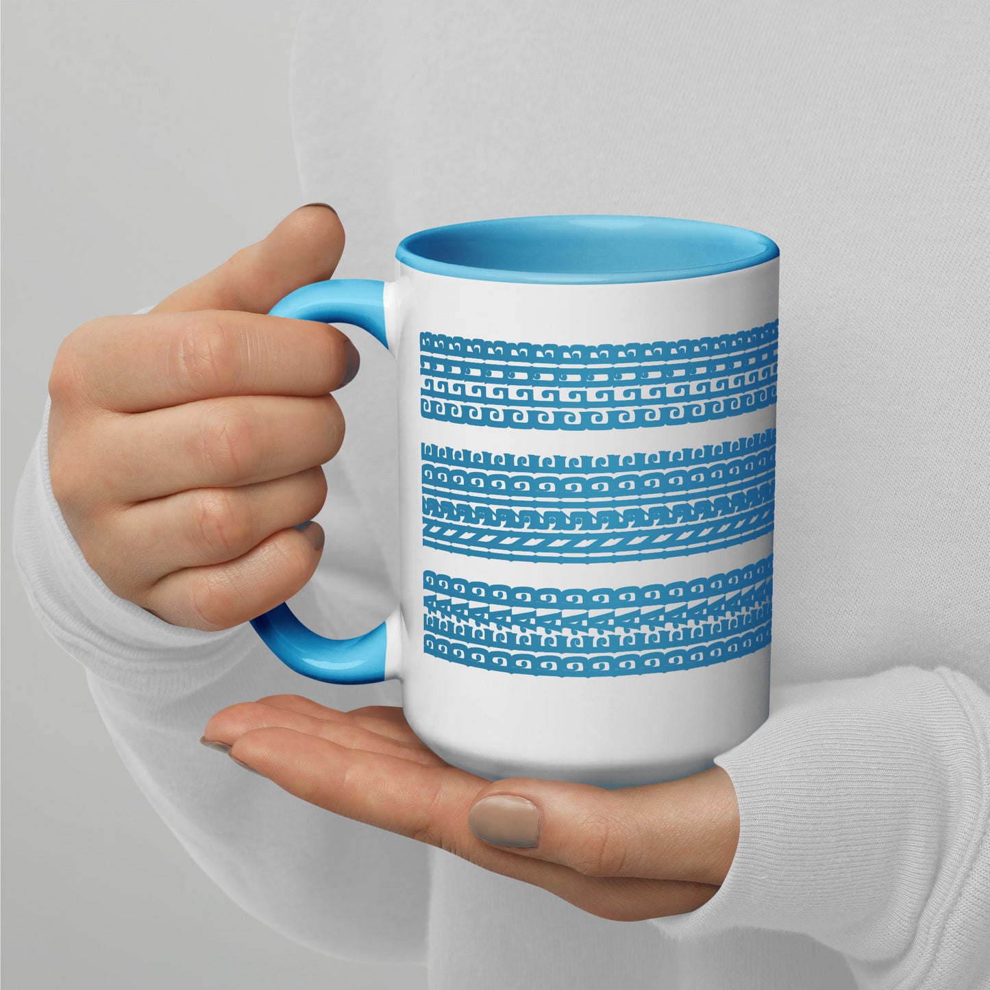 Hidden Message Funny Ceramic Coffee Mug — Model DIC | Color Inside (10 Colors)