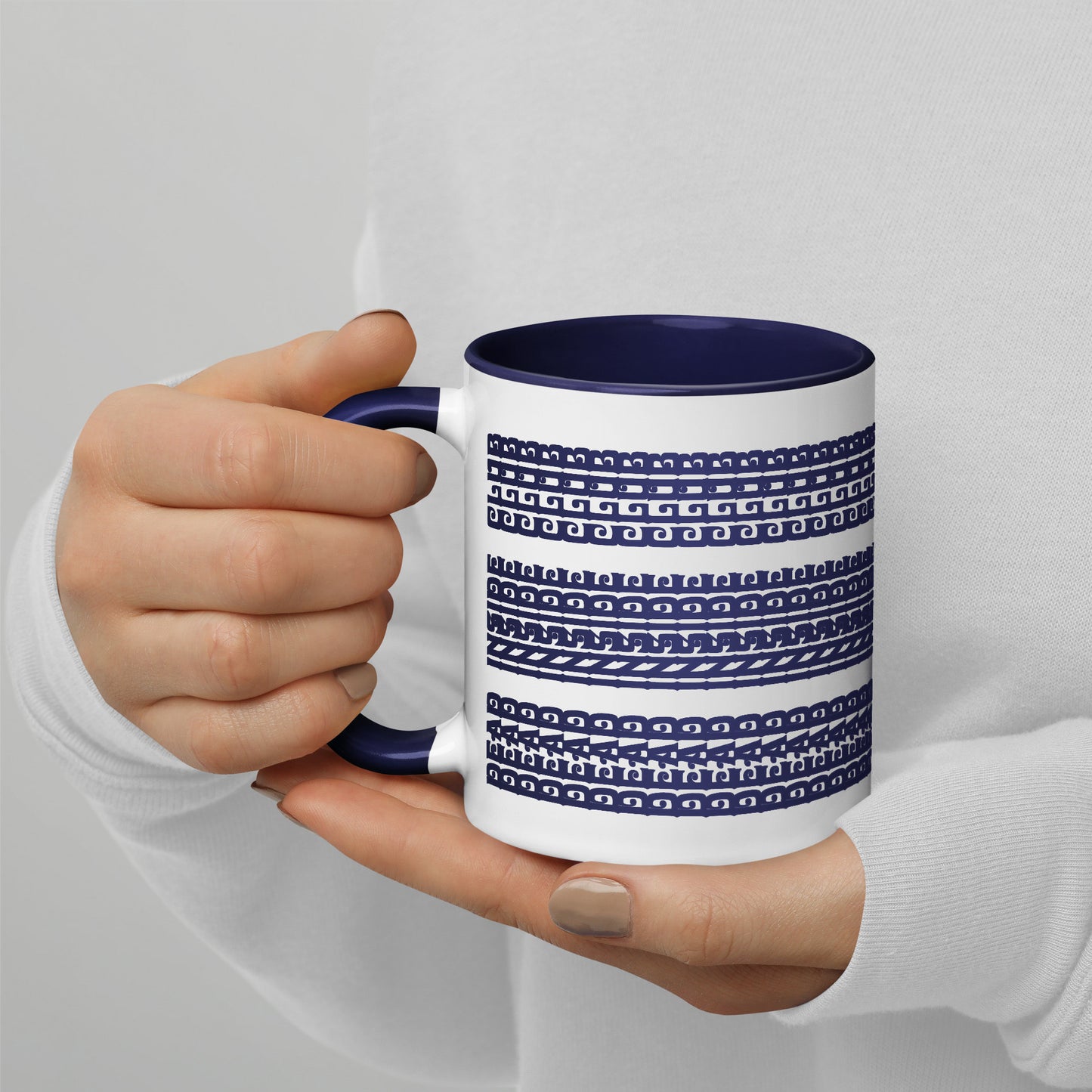 Hidden Message Funny Ceramic Coffee Mug — Model DIC | Color Inside (10 Colors)