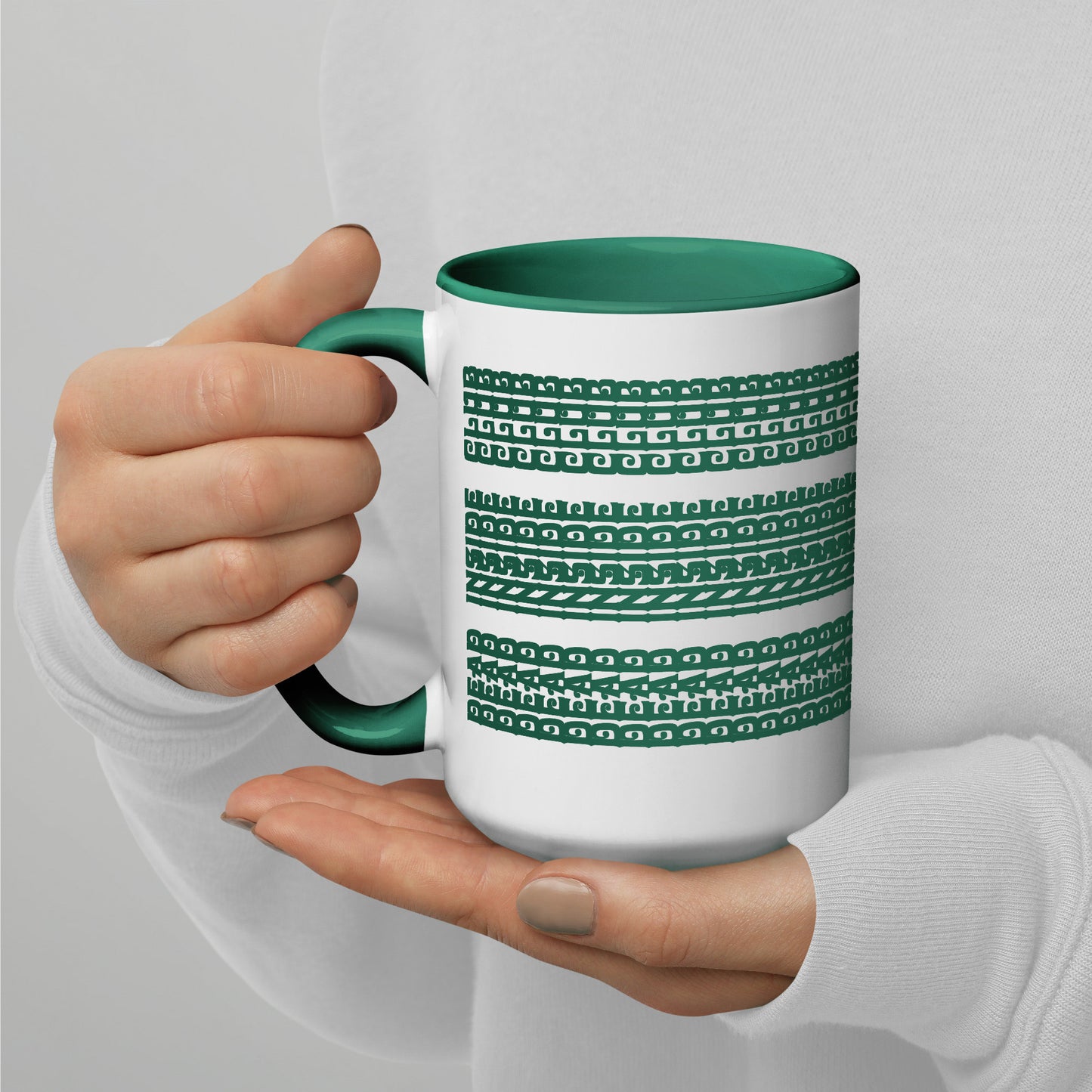 Hidden Message Funny Ceramic Coffee Mug — Model DIC | Color Inside (10 Colors)