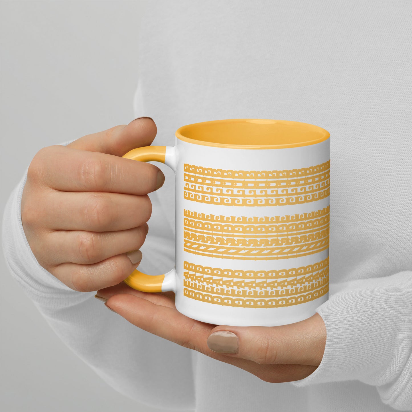 Hidden Message Funny Ceramic Coffee Mug — Model DIC | Color Inside (10 Colors)