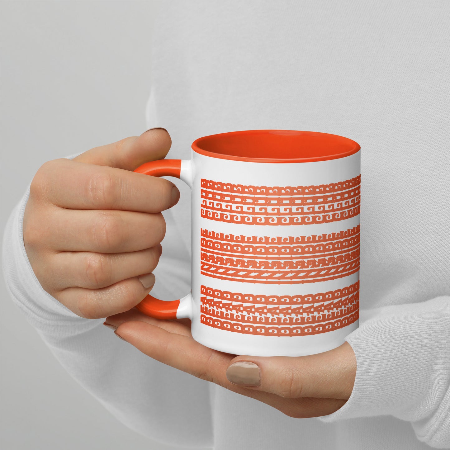 Hidden Message Funny Ceramic Coffee Mug — Model DIC | Color Inside (10 Colors)
