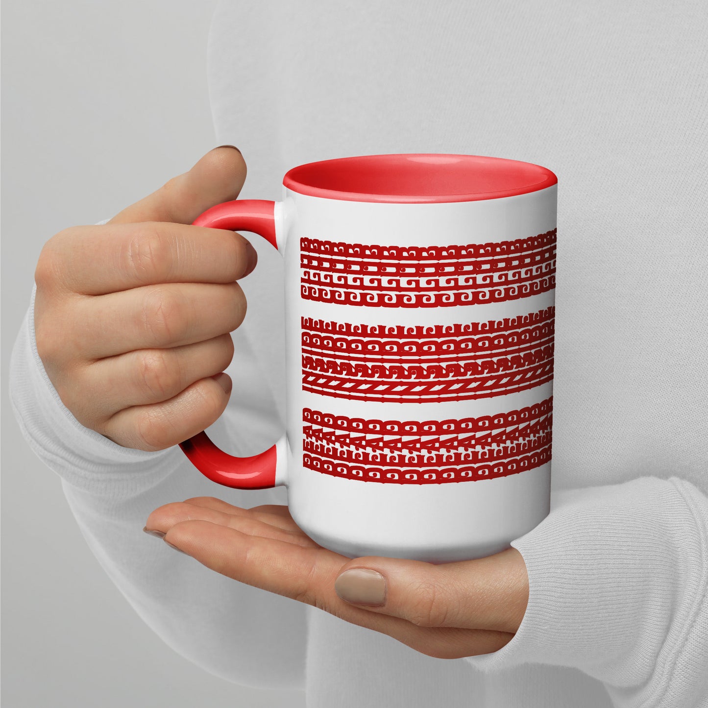 Hidden Message Funny Ceramic Coffee Mug — Model DIC | Color Inside (10 Colors)