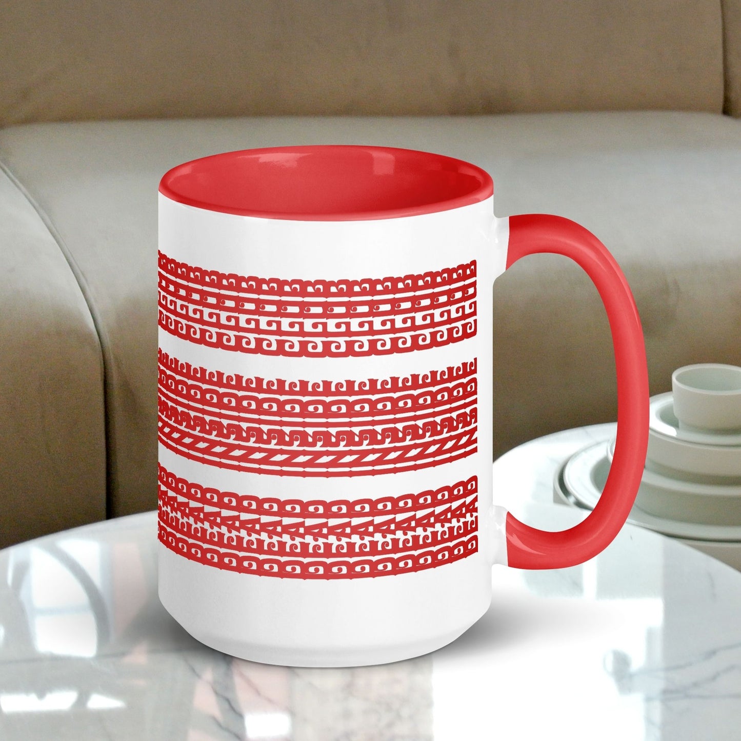 Hidden Message Funny Ceramic Coffee Mug — Model DIC | Color Inside (10 Colors)
