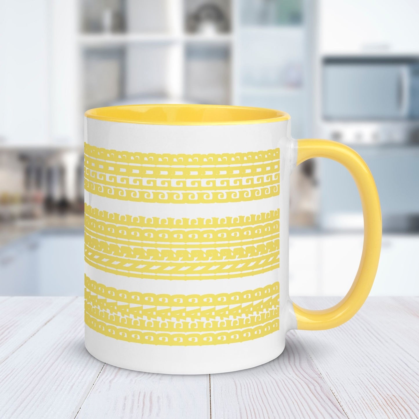 Hidden Message Funny Ceramic Coffee Mug — Model DIC | Color Inside (10 Colors)