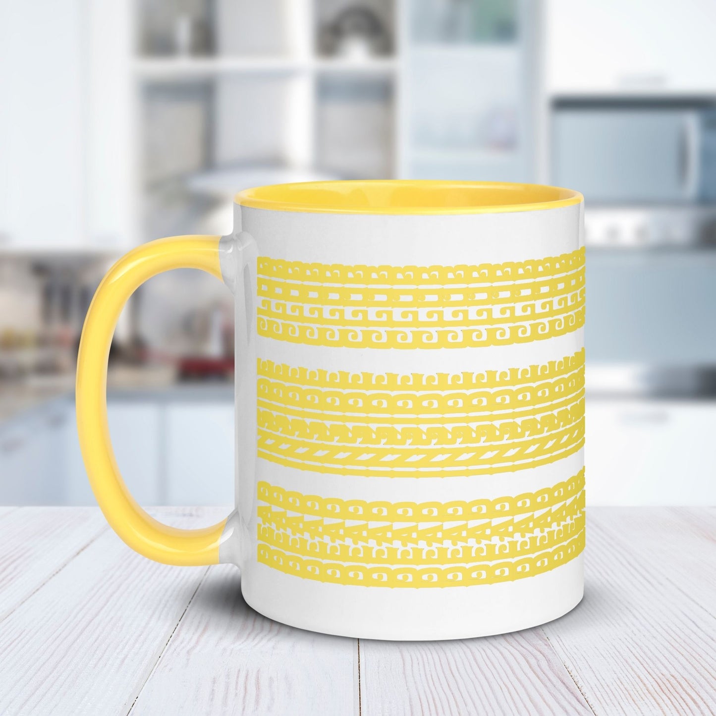 Hidden Message Funny Ceramic Coffee Mug — Model DIC | Color Inside (10 Colors)