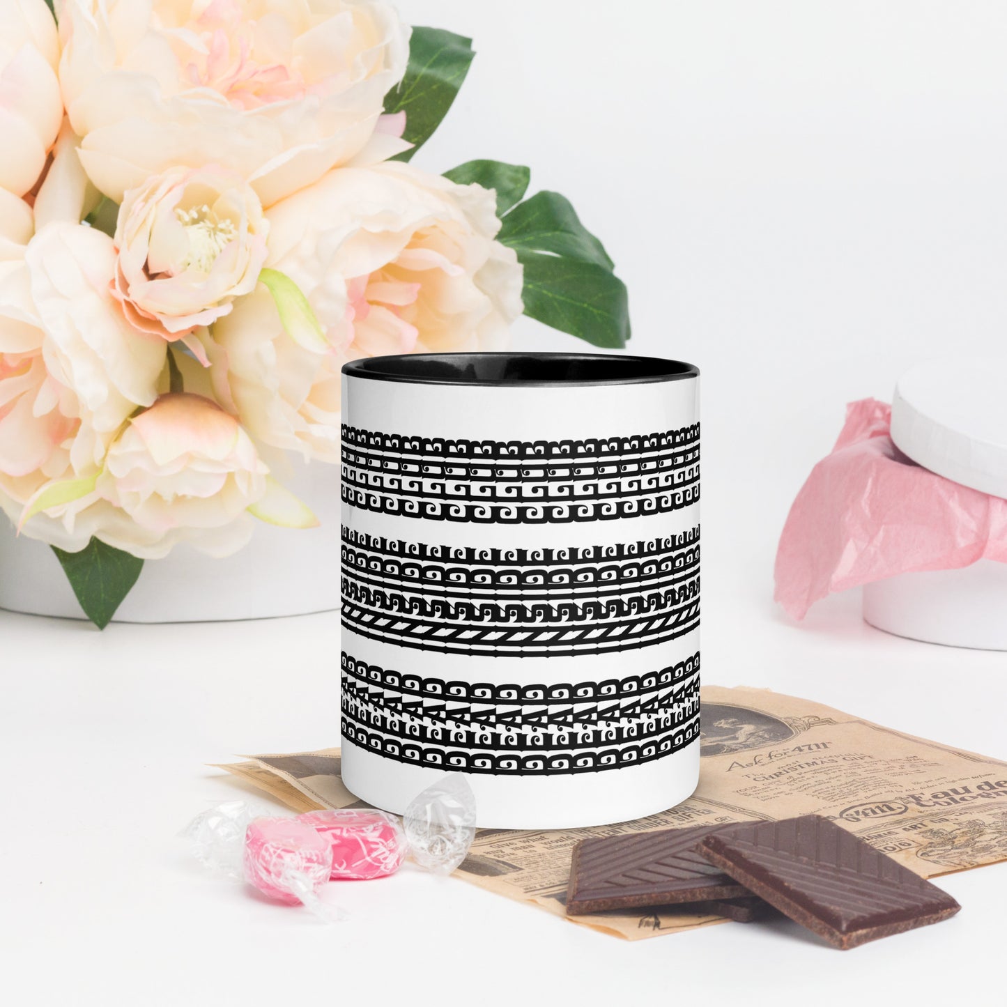 Hidden Message Funny Ceramic Coffee Mug — Model DIC | Color Inside (10 Colors)
