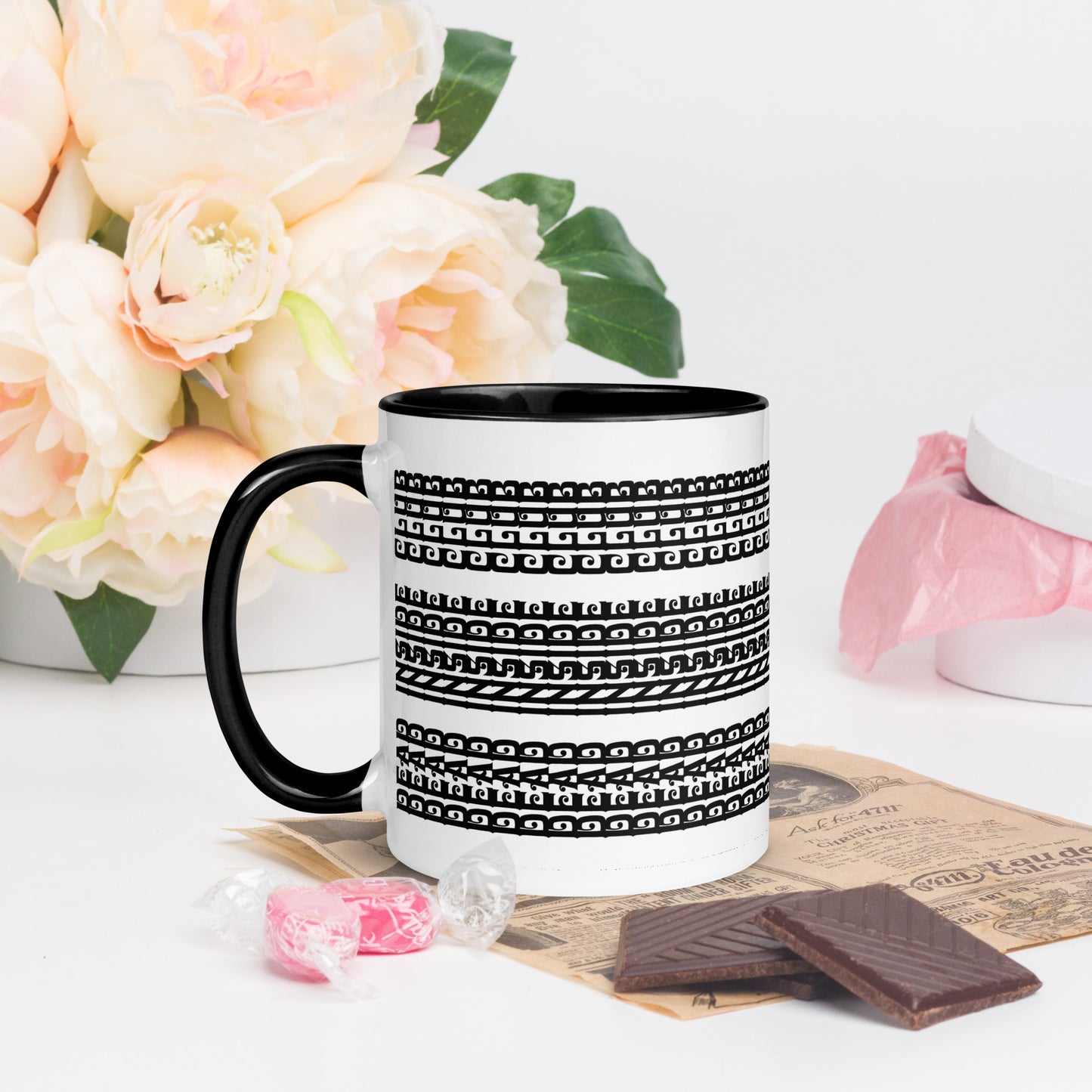 Hidden Message Funny Ceramic Coffee Mug — Model DIC | Color Inside (10 Colors)