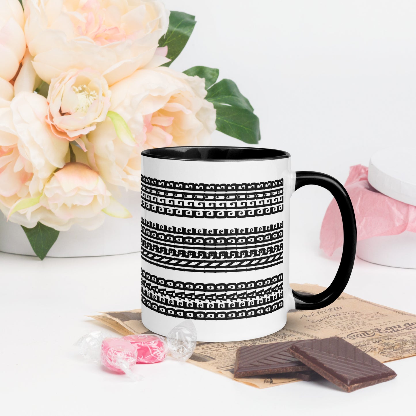 Hidden Message Funny Ceramic Coffee Mug — Model DIC | Color Inside (10 Colors)
