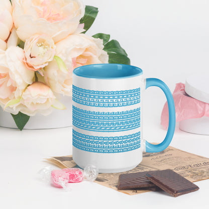 Hidden Message Funny Ceramic Coffee Mug — Model DIC | Color Inside (10 Colors)