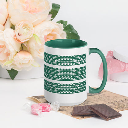 Hidden Message Funny Ceramic Coffee Mug — Model DIC | Color Inside (10 Colors)