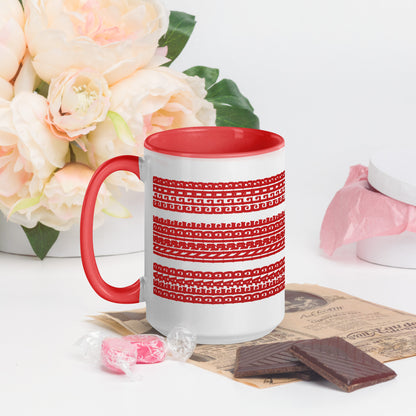 Hidden Message Funny Ceramic Coffee Mug — Model DIC | Color Inside (10 Colors)