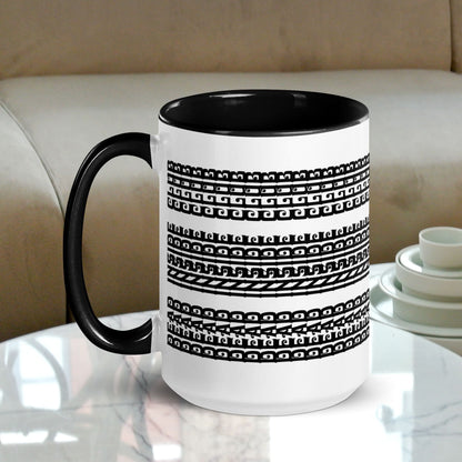 Hidden Message Funny Ceramic Coffee Mug — Model DIC | Color Inside (10 Colors)