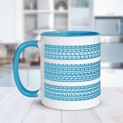 Hidden Message Funny Ceramic Coffee Mug — Model DIC | Color Inside (10 Colors)