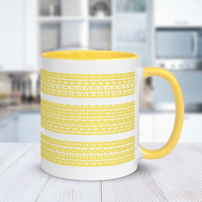 Hidden Message Funny Ceramic Coffee Mug — Model DIC | Color Inside (10 Colors)