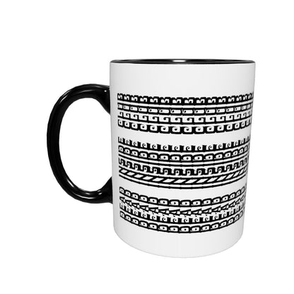 Hidden Message Funny Ceramic Coffee Mug — Model DIC | Color Inside (10 Colors)