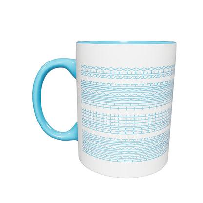 Hidden Message Funny Ceramic Coffee Mug — Model DIC | Color Inside (10 Colors)