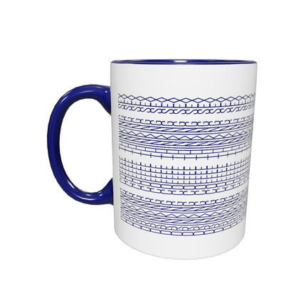 Hidden Message Funny Ceramic Coffee Mug — Model DIC | Color Inside (10 Colors)