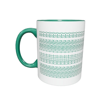 Hidden Message Funny Ceramic Coffee Mug — Model DIC | Color Inside (10 Colors)